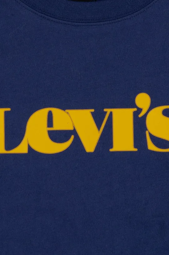 Detské tričko s dlhým rukávom Levi's tmavomodrá