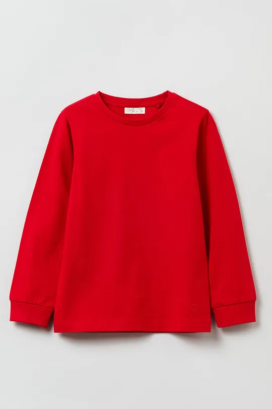 červená Detské tričko s dlhým rukávom OVS Chlapčenský