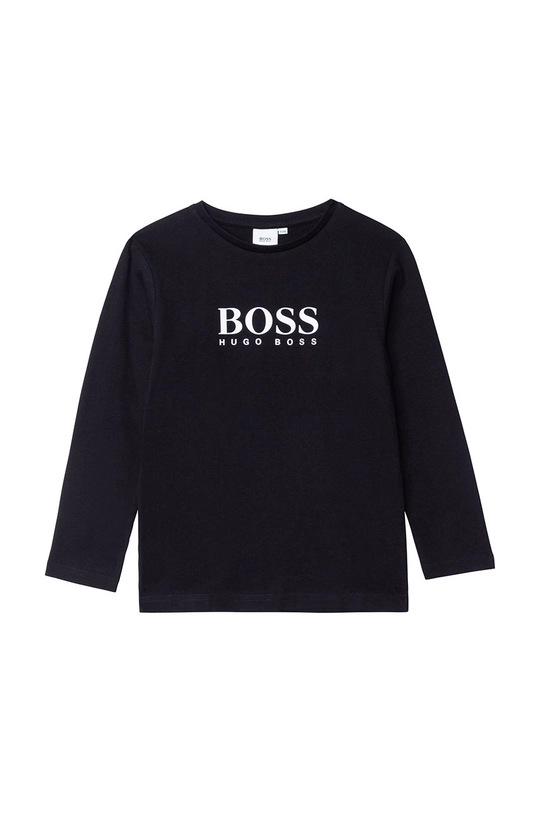 czarny Boss Longsleeve dziecięcy J25P21.114.150 Chłopięcy