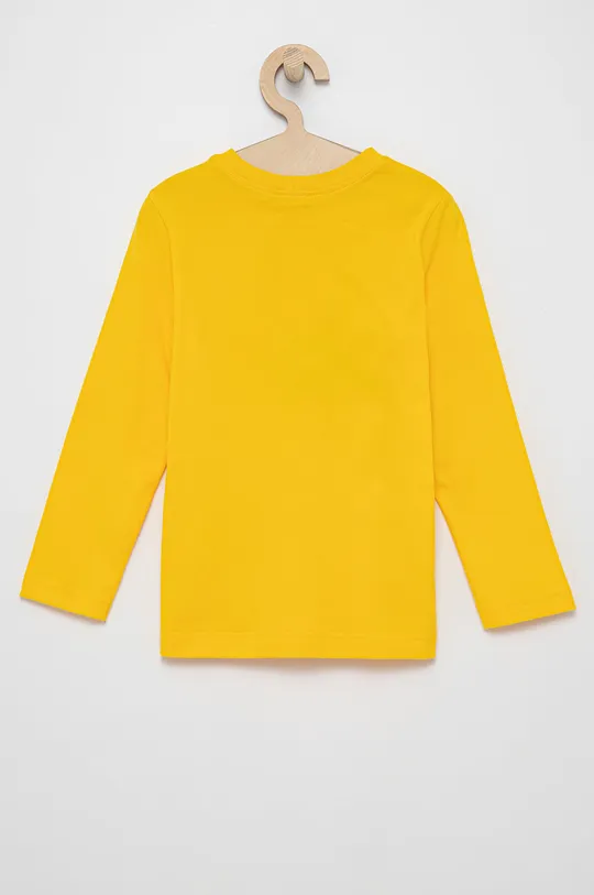Detské tričko s dlhým rukávom United Colors of Benetton žltá