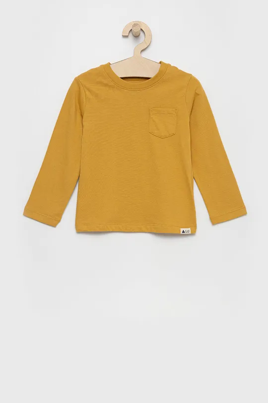 Detské tričko s dlhým rukávom GAP žltá