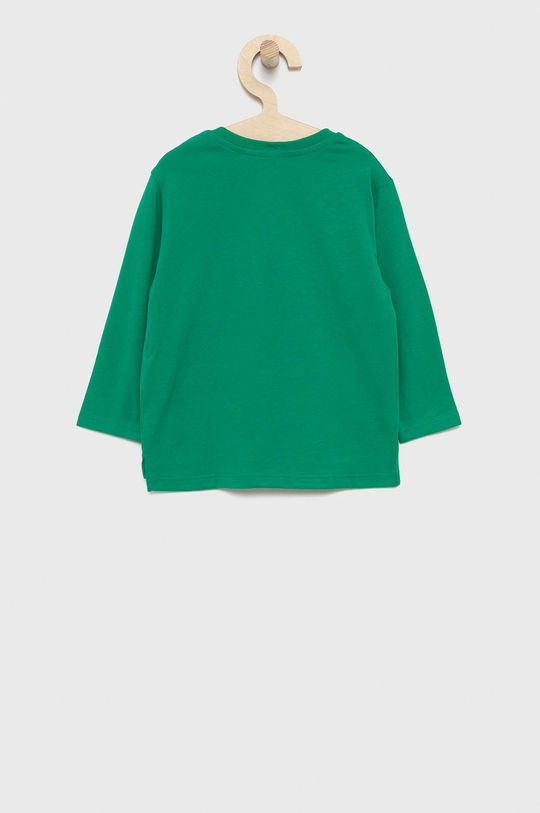 United Colors of Benetton Longsleeve bawełniany dziecięcy zielony