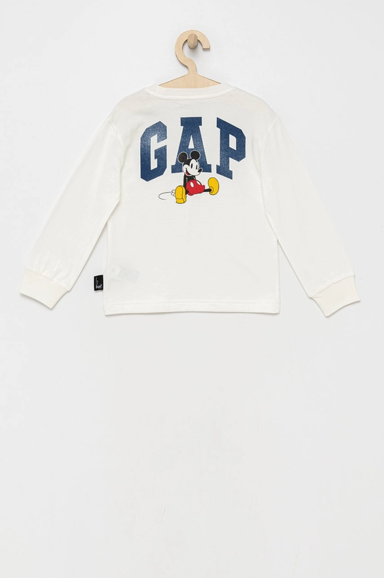 GAP longsleeve bawełniany dziecięcy biały