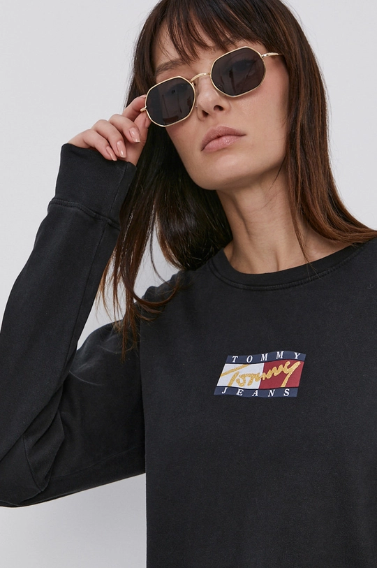 czarny Tommy Jeans Longsleeve DW0DW11277.4890