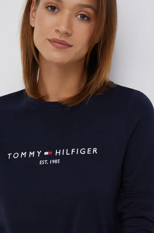 σκούρο μπλε Βαμβακερό πουκάμισο με μακριά μανίκια Tommy Hilfiger