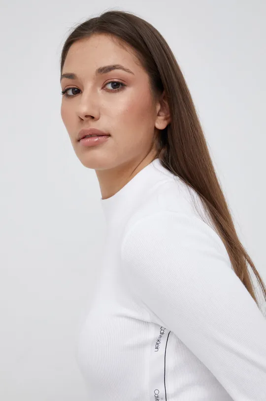 bijela Majica dugih rukava Calvin Klein