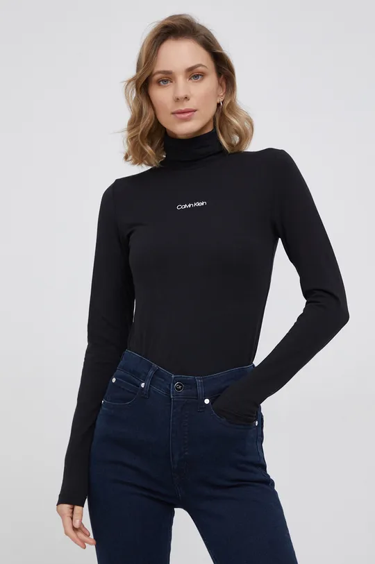 crna Majica dugih rukava Calvin Klein