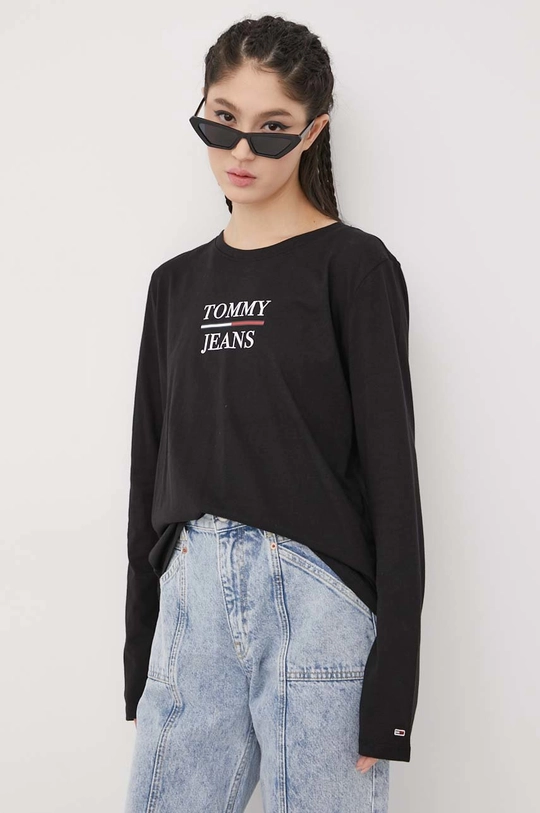 μαύρο Longsleeve Tommy Jeans Γυναικεία