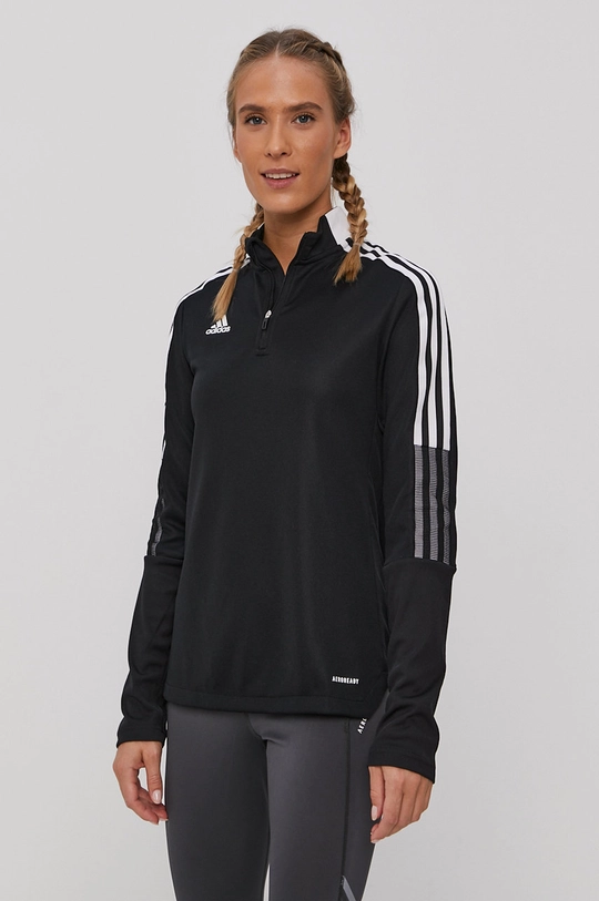 чёрный Лонгслив adidas Performance Женский