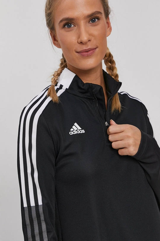 чёрный Лонгслив adidas Performance