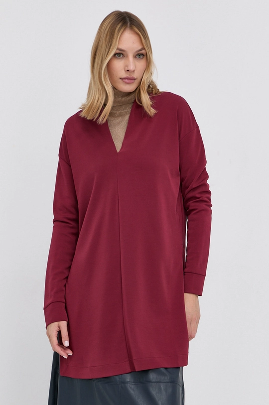 burgundské Blúzka Max Mara Leisure Dámsky