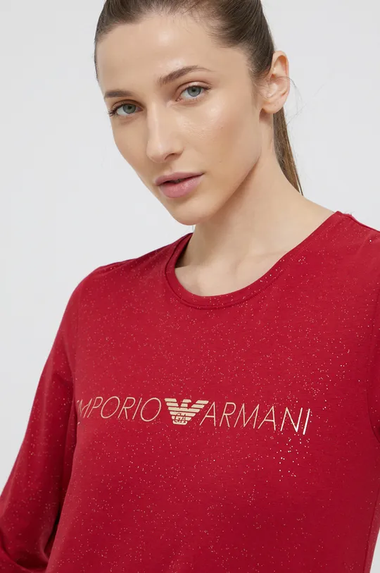 червоний Піжамний лонгслів Emporio Armani Underwear