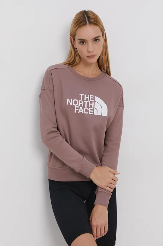 розовый Хлопковая кофта The North Face Женский