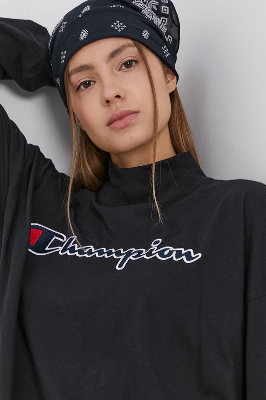 czarny Champion Longsleeve bawełniany 114473