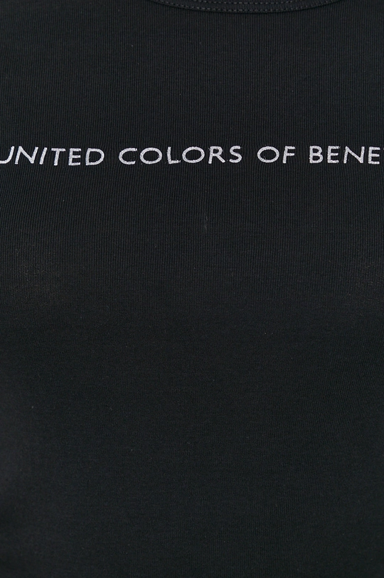 Βαμβακερό πουκάμισο με μακριά μανίκια United Colors of Benetton Γυναικεία