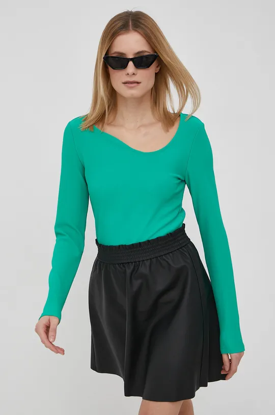 zelená Tričko s dlhým rukávom Vero Moda Dámsky