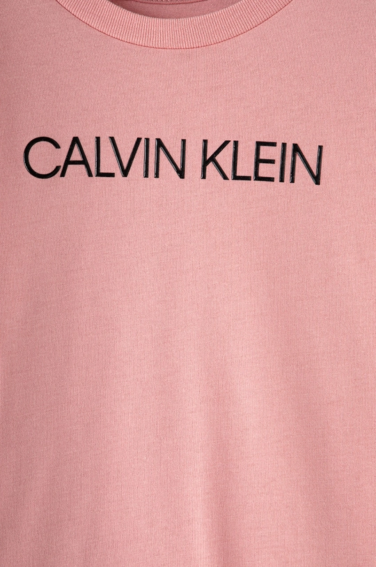 Detské tričko s dlhým rukávom Calvin Klein Jeans ružová