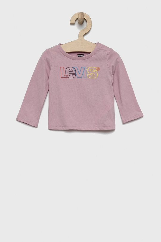 różowy Levi's - Longsleeve dziecięcy Dziewczęcy