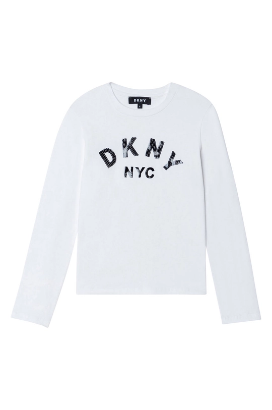 білий Дитячий лонгслів Dkny Для дівчаток