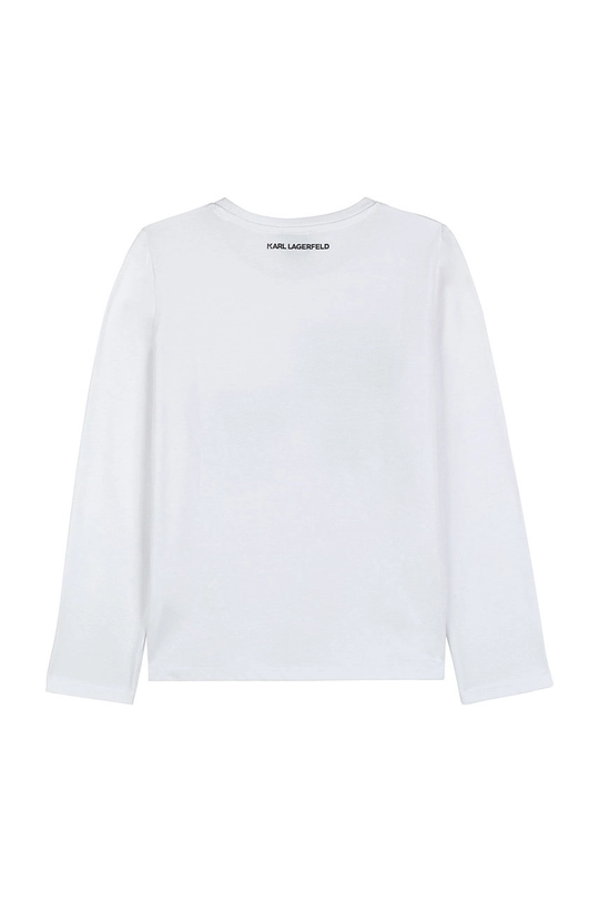 Karl Lagerfeld - Longsleeve dziecięcy Z15329.90.108 biały