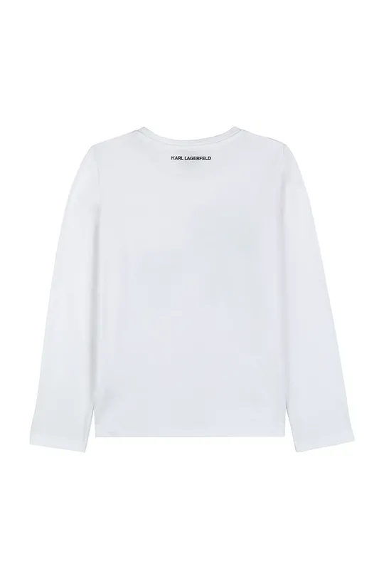 Karl Lagerfeld - Detské tričko s dlhým rukávom biela