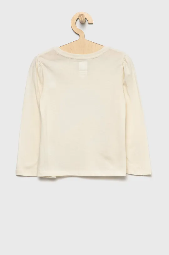 GAP Longsleeve bawełniany dziecięcy beżowy