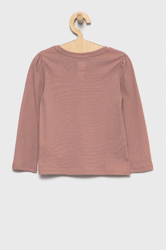 GAP Longsleeve bawełniany dziecięcy różowy