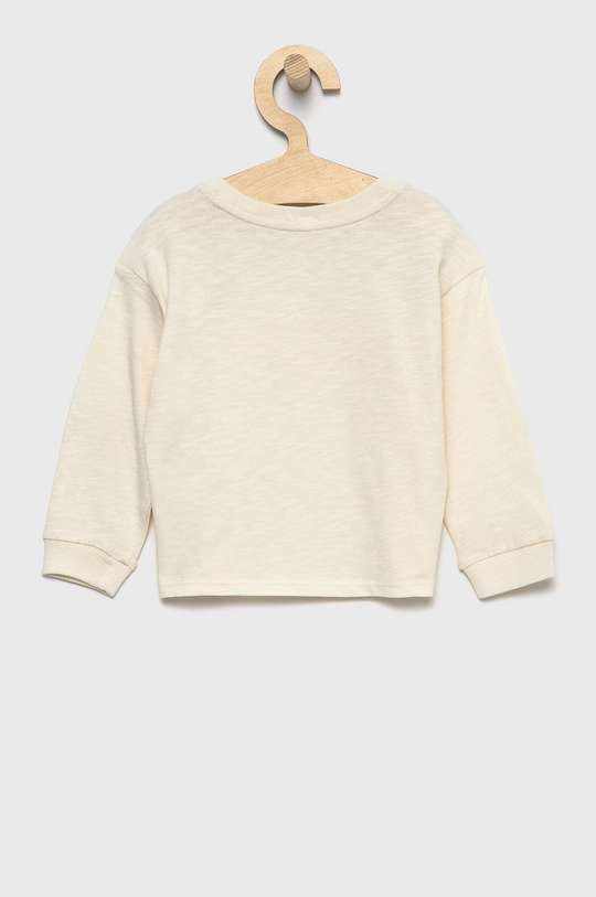 GAP Longsleeve bawełniany dziecięcy beżowy