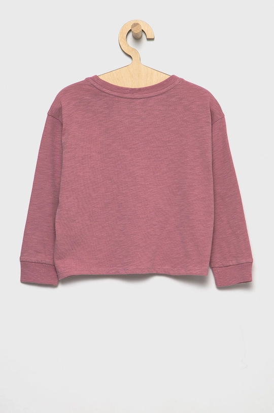 GAP Longsleeve bawełniany dziecięcy różowy