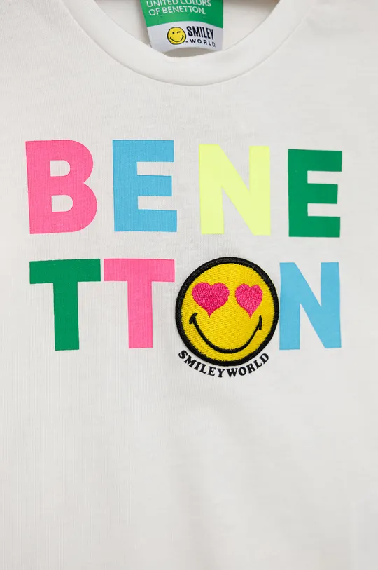 United Colors of Benetton Longsleeve bawełniany dziecięcy 100 % Bawełna