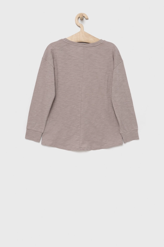 GAP longsleeve bawełniany dziecięcy brązowy