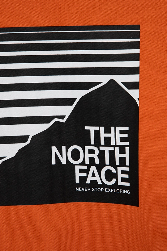 The North Face Bluza bawełniana dziecięca pomarańczowy