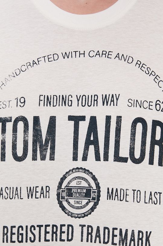 Bavlnené tričko s dlhým rukávom Tom Tailor Pánsky