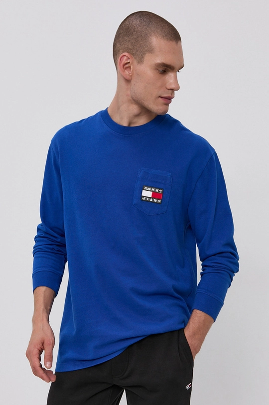 niebieski Tommy Jeans Longsleeve DM0DM10933.4890