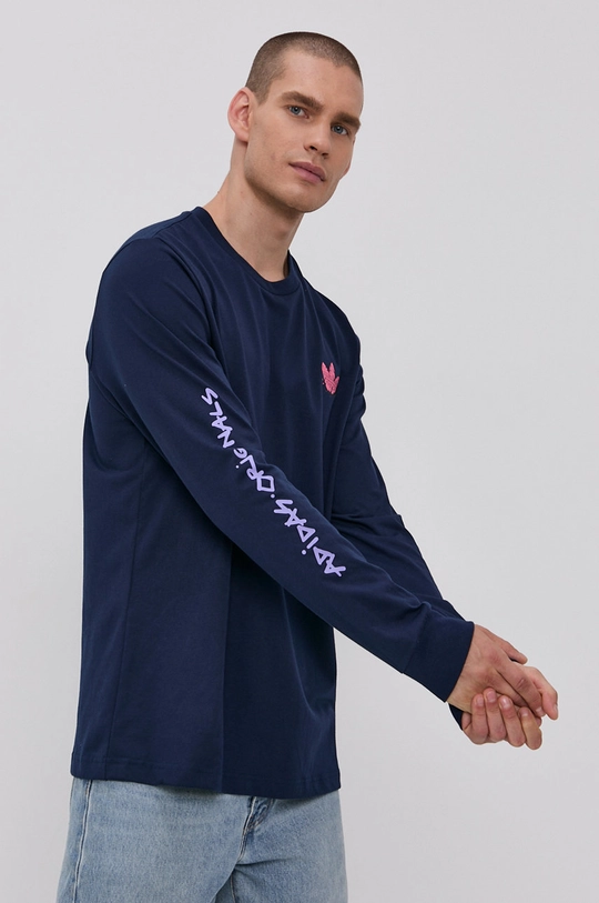 granatowy adidas Originals Longsleeve H13442 Męski