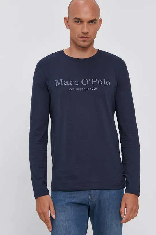 tmavomodrá Tričko s dlhým rukávom Marc O'Polo Pánsky