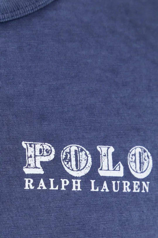 σκούρο μπλε Βαμβακερό πουκάμισο με μακριά μανίκια Polo Ralph Lauren