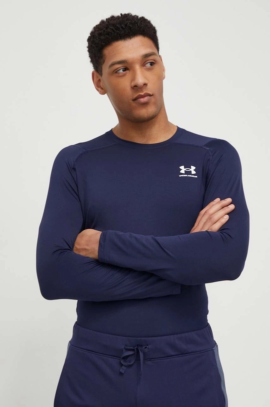 blu navy Under Armour longsleeve trekking Uomo