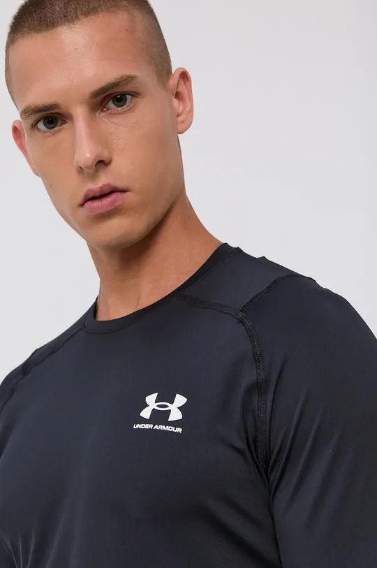 czarny Under Armour longsleeve treningowy