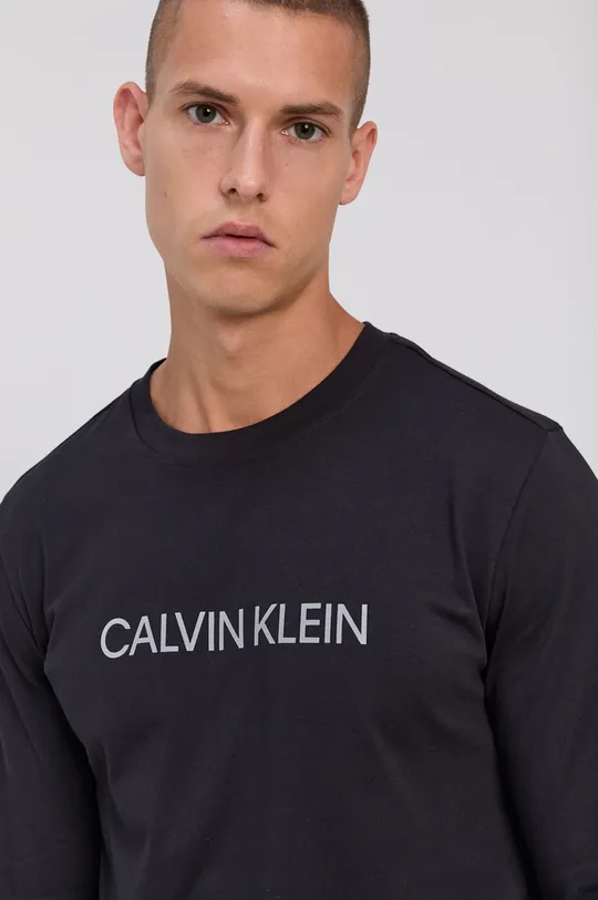 crna Majica dugih rukava Calvin Klein Performance