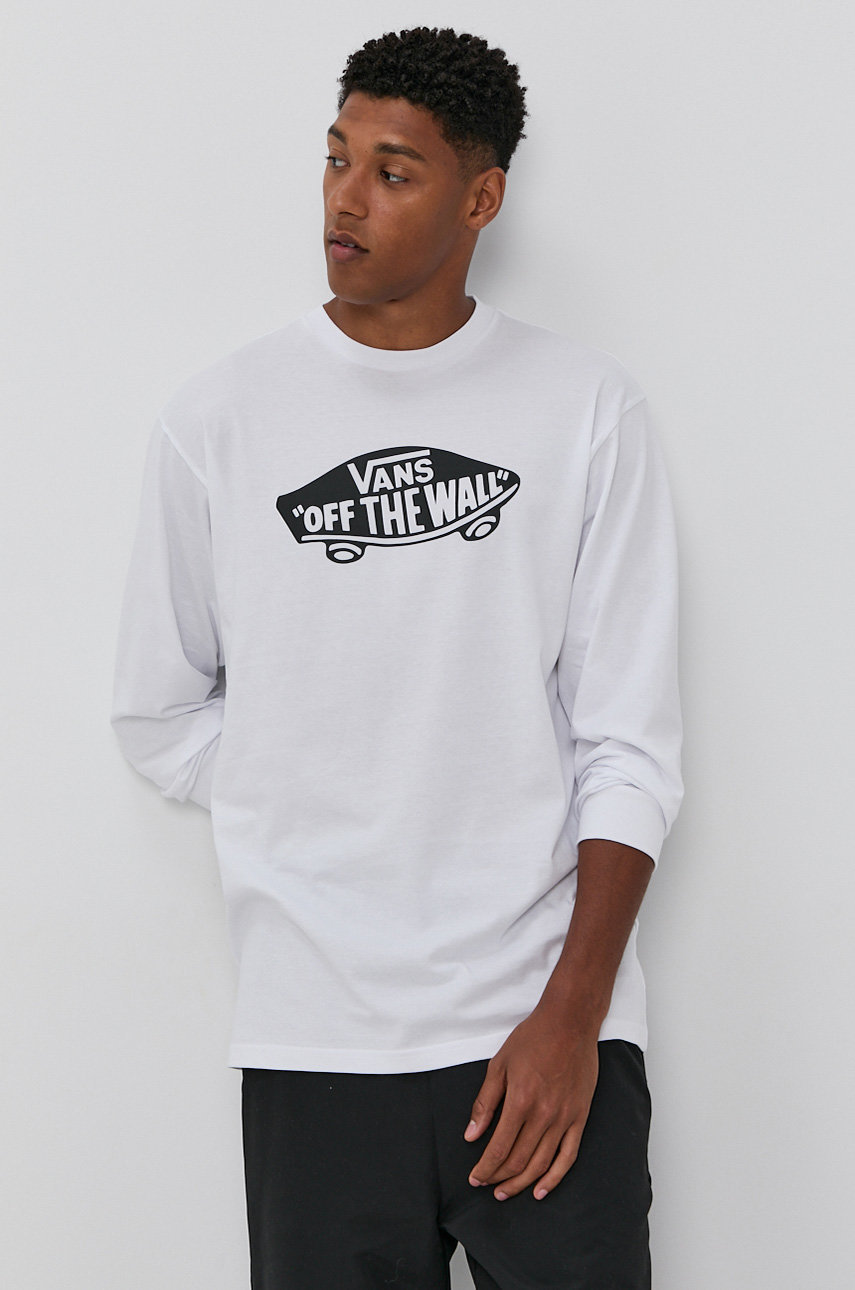 white Vans longsleeve shirt Men’s