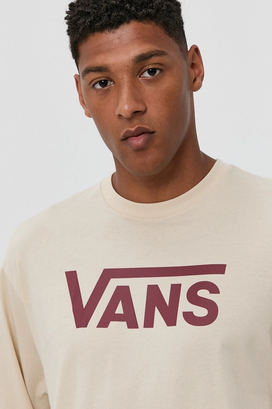 beżowy Vans Longsleeve bawełniany