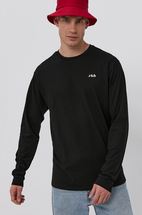 czarny Fila Longsleeve Męski