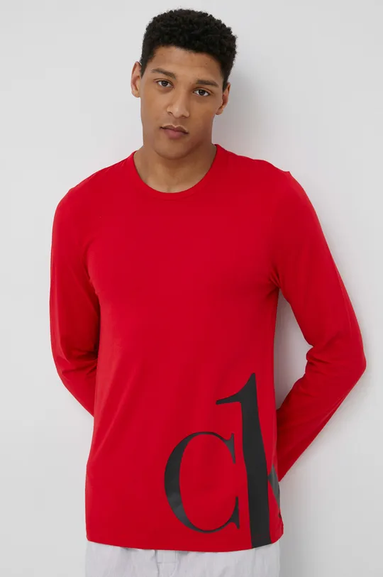crvena Majica dugih rukava Calvin Klein Underwear Muški