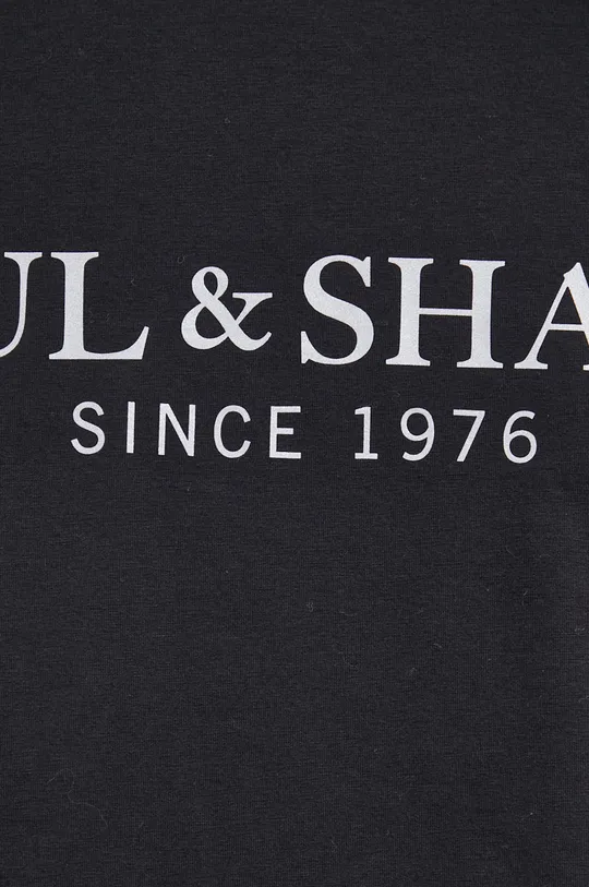 Bavlnené tričko s dlhým rukávom Paul&Shark Pánsky