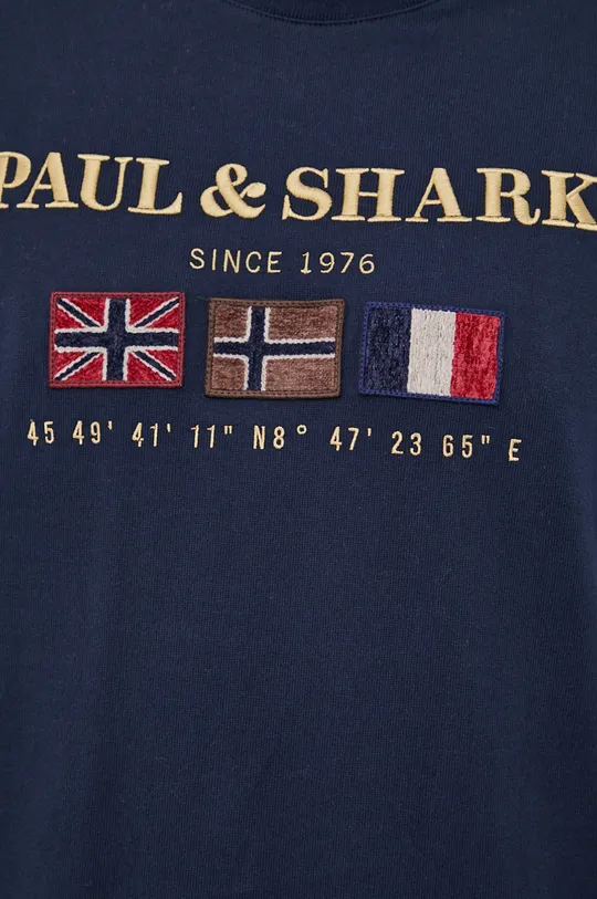 Pamučna majica dugih rukava Paul&Shark Muški
