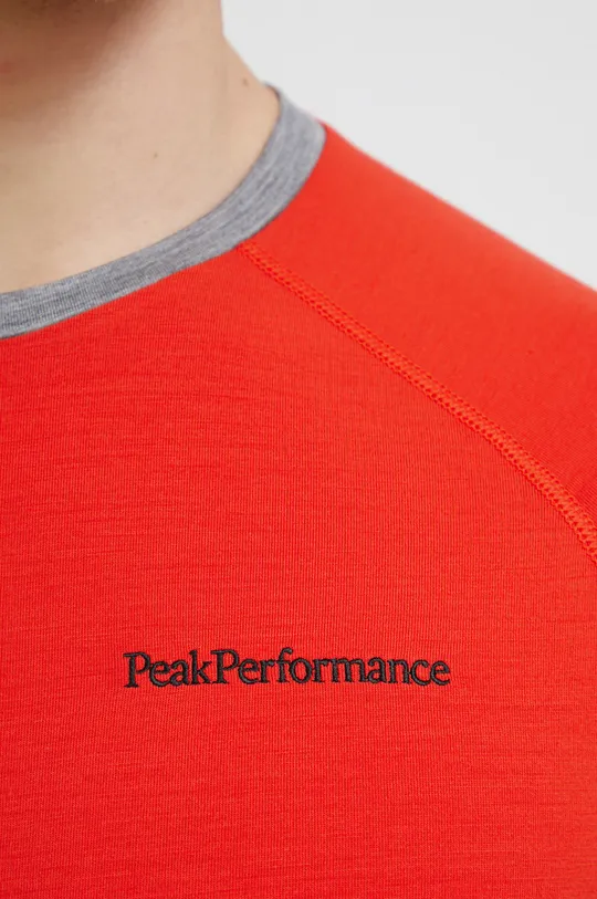 κόκκινο Λειτουργικό μακρυμάνικο πουκάμισο Peak Performance Magic