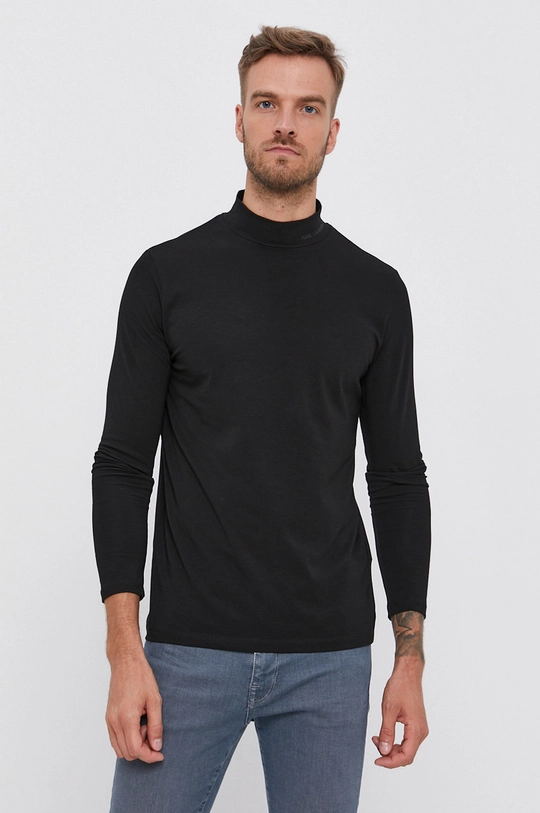 czarny Karl Lagerfeld Longsleeve 512221.755031 Męski