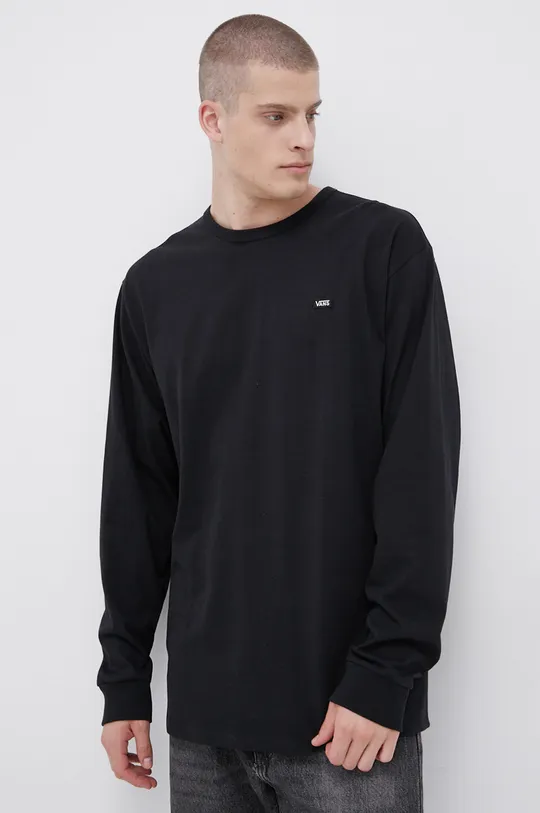 czarny Vans Longsleeve bawełniany Męski