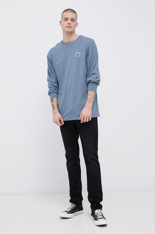 Vans Longsleeve bawełniany fioletowy